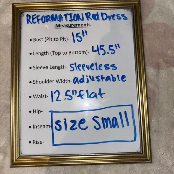 REFORMATION Red Midi Dress – Size Small- Taylor Swift Red Dress with Cutouts - Picture 12 of 13